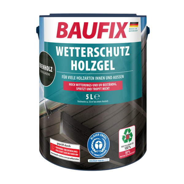 Bild 1 von Baufix Wetterschutz-Holzgel, Ebenholz