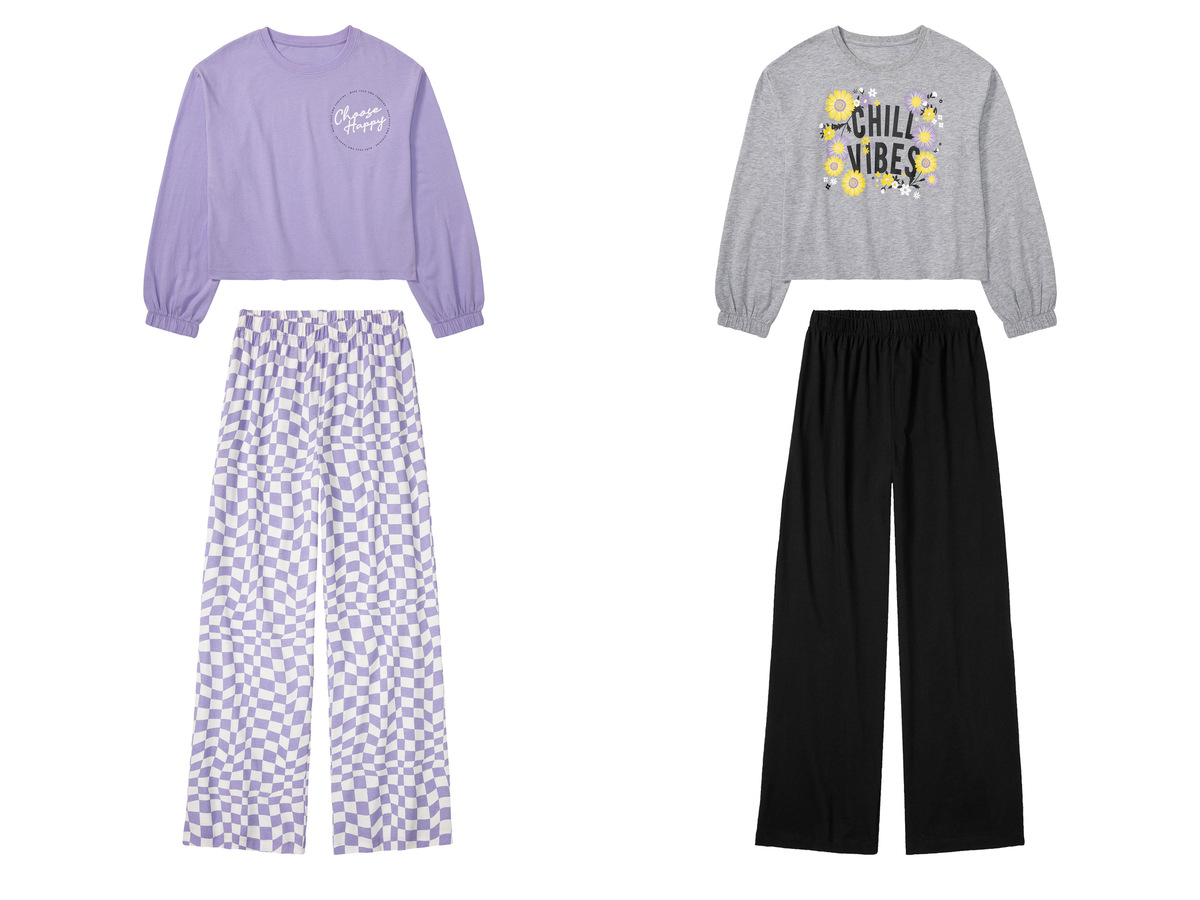 Bild 1 von pepperts!® Kinder Mädchen Pyjama mit Textildruck