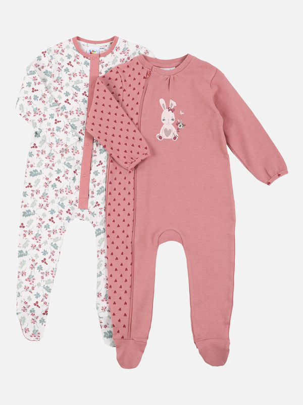 Bild 1 von Baby Pyjama 2er Set mit Fuß
                 
                                                        Rosa