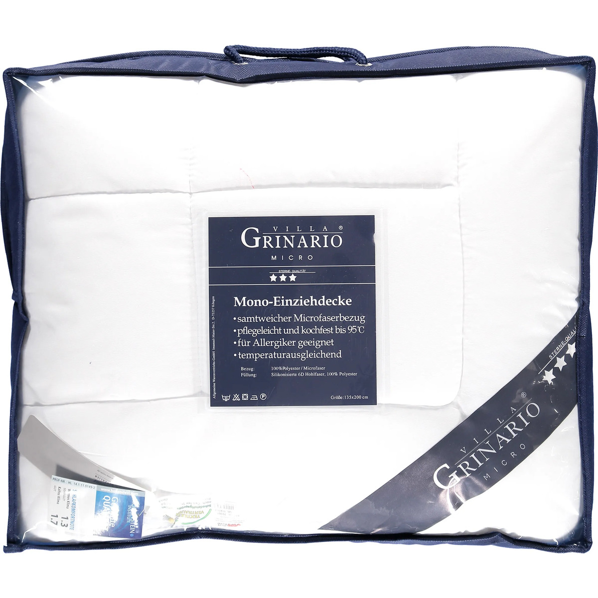 Bild 2 von Microfaser-Einziehdecke für Allergiker 135x200cm
                 
                                                        Weiß