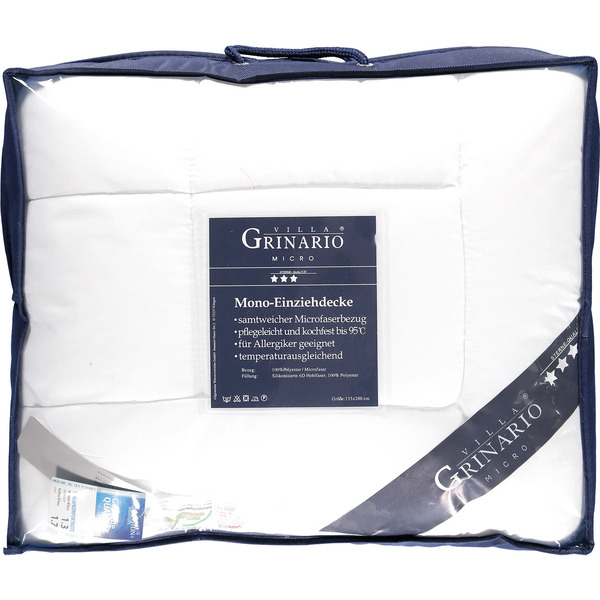 Bild 2 von Microfaser-Einziehdecke für Allergiker 135x200cm
                 
                                                        Weiß