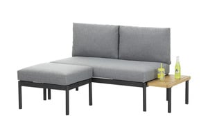 Balkon-Loungeset  Melrose grau Garten