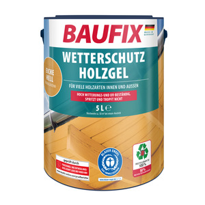 Baufix Wetterschutz-Holzgel 5 L, eiche hell