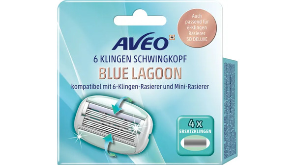 Bild 1 von Aveo Blue Lagoon 6 Klingen Damen  Ersatzklingen