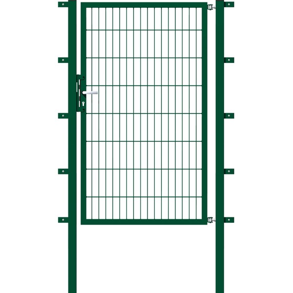 Bild 1 von Metallzaun Einzeltor für Doppelstabmatte Grün 200 cm x 100 cm