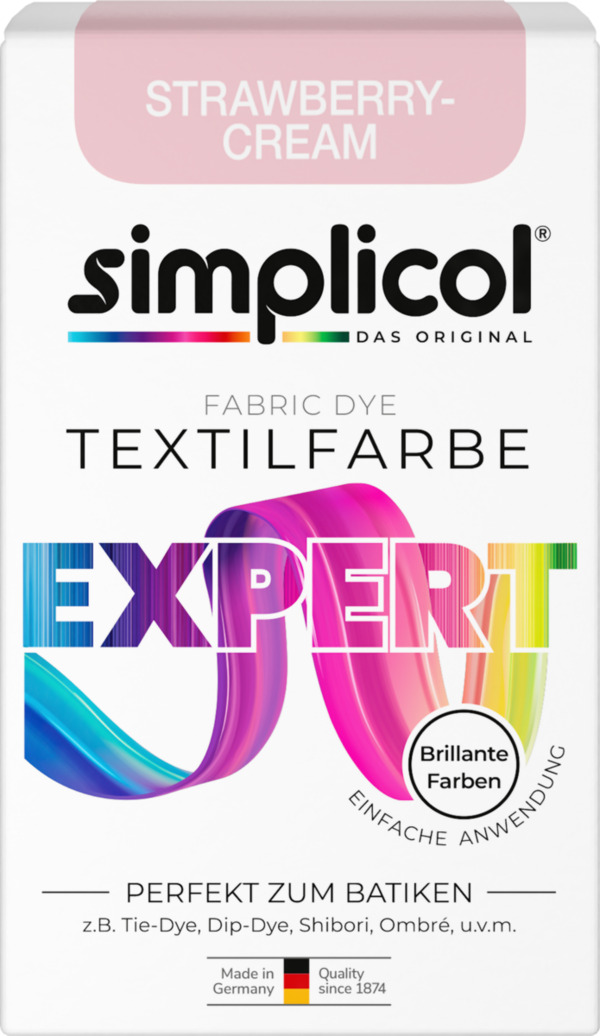 Bild 1 von simplicol Textilfarbe Expert Strawberry-Cream, 150 g