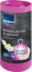 EDEKA Duft Müllbeutel mit Zugband 60L 10 Stück