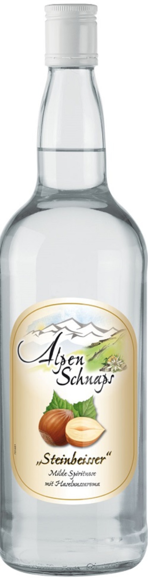 Bild 1 von Alpenschnaps Steinbeisser Haselnuss Schnaps 1 ltr