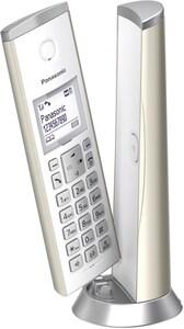 Panasonic KX-TGK220GN Schnurlostelefon mit Anrufbeantworter champagner