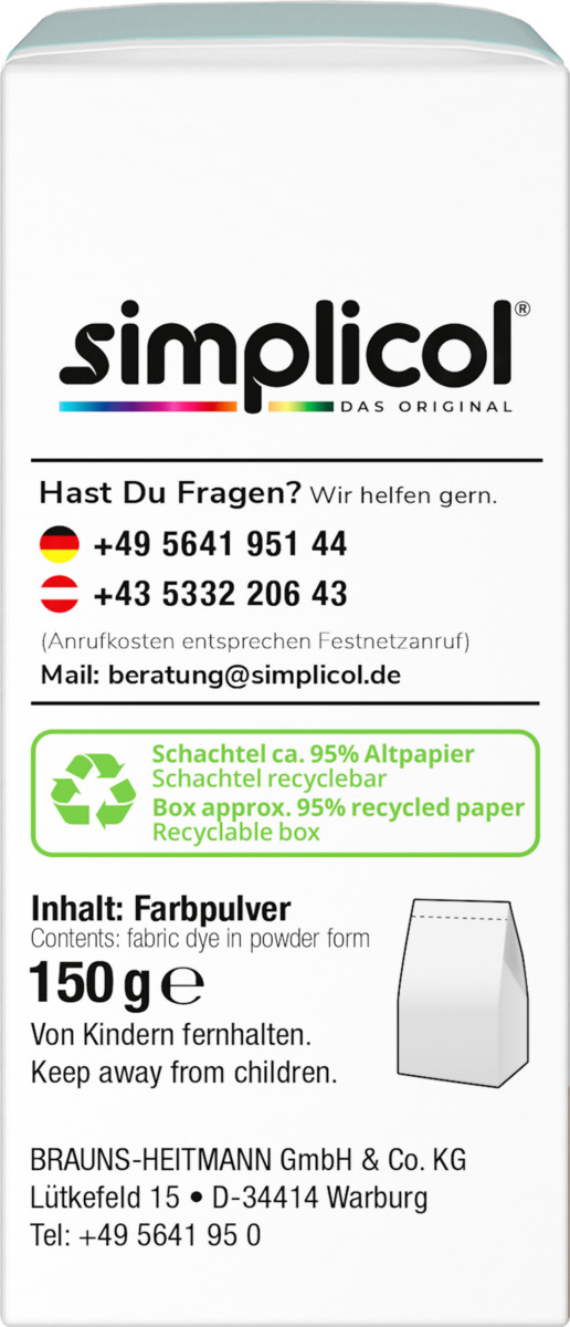 Bild 3 von simplicol Textilfarbe Expert Mint-Petrol, 150 g