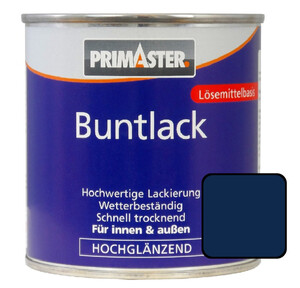 Primaster Buntlack 375 ml, enzianblau, hochglänzend