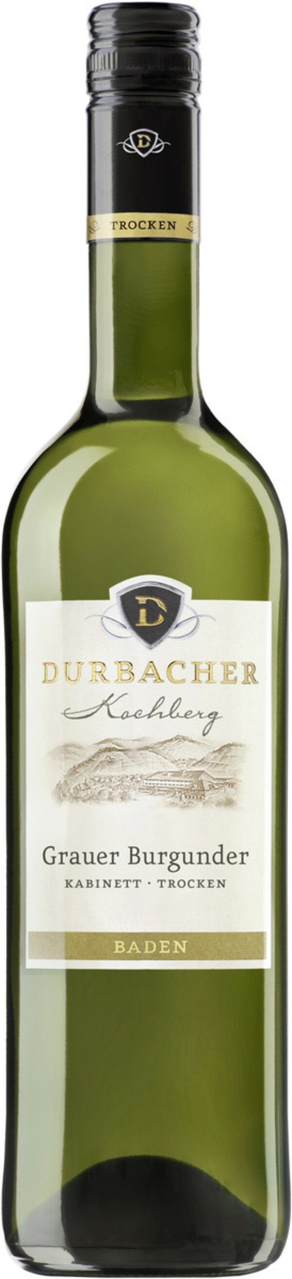 Bild 1 von Durbacher Kochberg Grauer Burgunder Kabinett trocken 0,75l