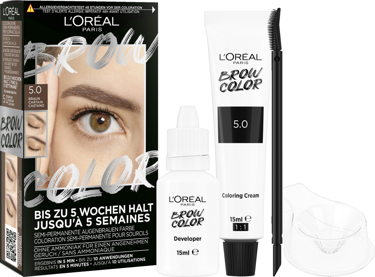 Bild 3 von L’Oréal Paris Brow Color Semi-Permanente Augenbrauenfarbe 5.0 Braun