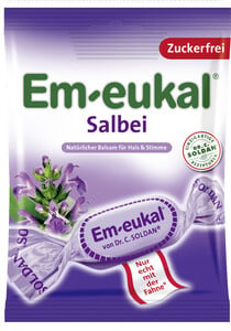 Em-Eukal Salbei Hustenbonbons Zuckerfrei 75 g