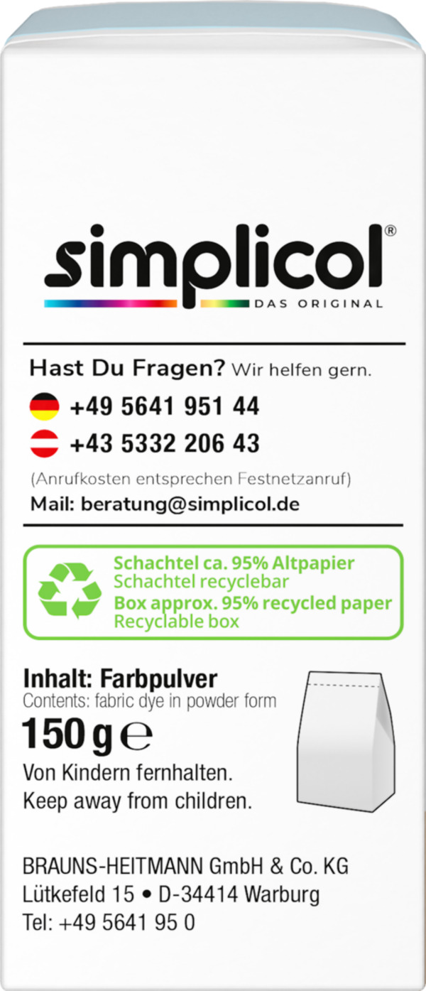 Bild 3 von simplicol Textilfarbe Expert Gletscher-Blau, 150 g