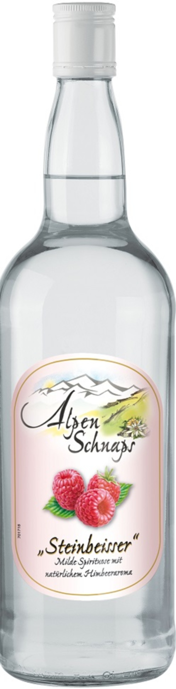 Bild 1 von Alpenschnaps Himbeer 35% 1l