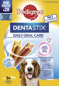 Pedigree Denta Stix Daily Oral Care MP für mittelgroße Hunde
, 
Inhalt: 720 g
