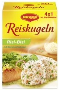 Maggi Reiskugeln Risi-Bisi mit Gemüsestückchen 4x 31,25 g