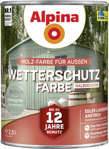 Alpina Wetterschutzfarbe
, 
2,5 l, salbeigrün