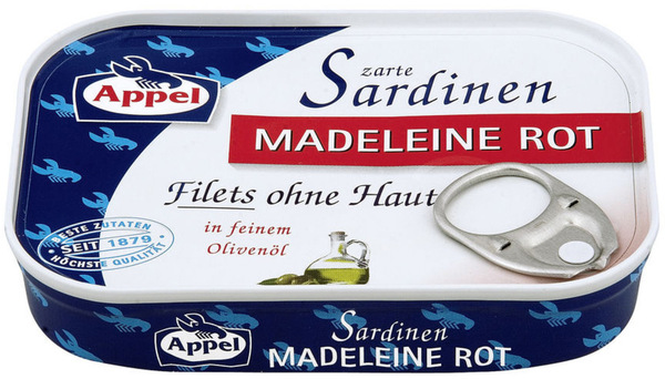 Bild 1 von Appel Zarte Sardinen Madeleine Rot 105 g