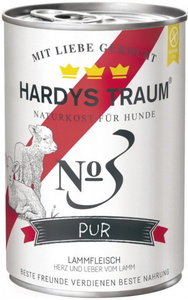 Hardys Traum Pur No3 Lammfleisch Hundefutter nass 400 g