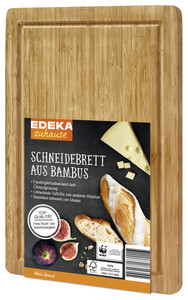 EDEKA zuhause Schneidebrett aus Bambus 38,5 x 25,5 cm 1 Stück