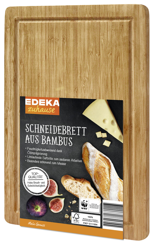 Bild 1 von EDEKA zuhause Schneidebrett aus Bambus 38,5 x 25,5 cm 1 Stück