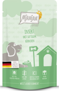 MjAMjAM Quetschie - Insekt mit saftigem Hühnchen, 125 g