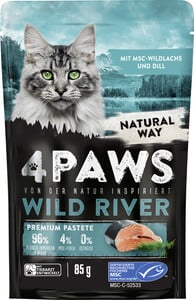 4 Paws Wild River Wildlachs und Dill 85G