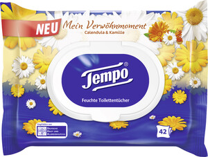 Tempo Calendula & Kamille Feuchte Toilettentücher 42 Stück