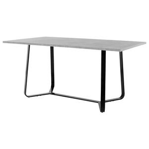 Tisch TALEA Beton Optik schwarz pulverbeschichtet Holzwerkstoff B/H/T: ca. 160x76x90 cm