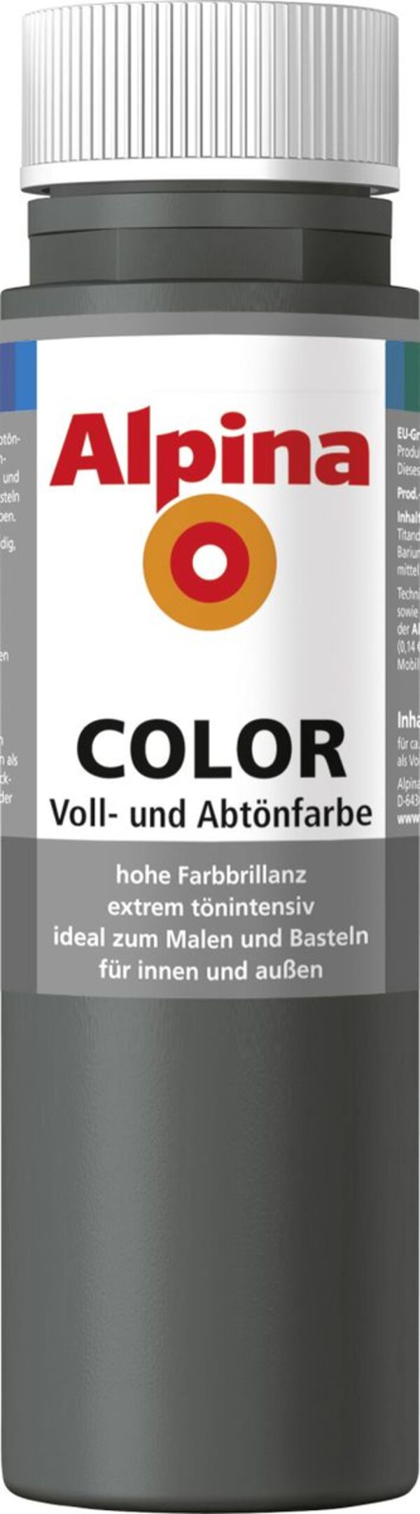 Bild 1 von Alpina COLOR Voll- und Abtönfarbe
, 
dark grey, 250 ml
