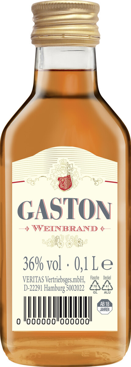 Bild 1 von Gaston Weinbrand 36% 0,1L