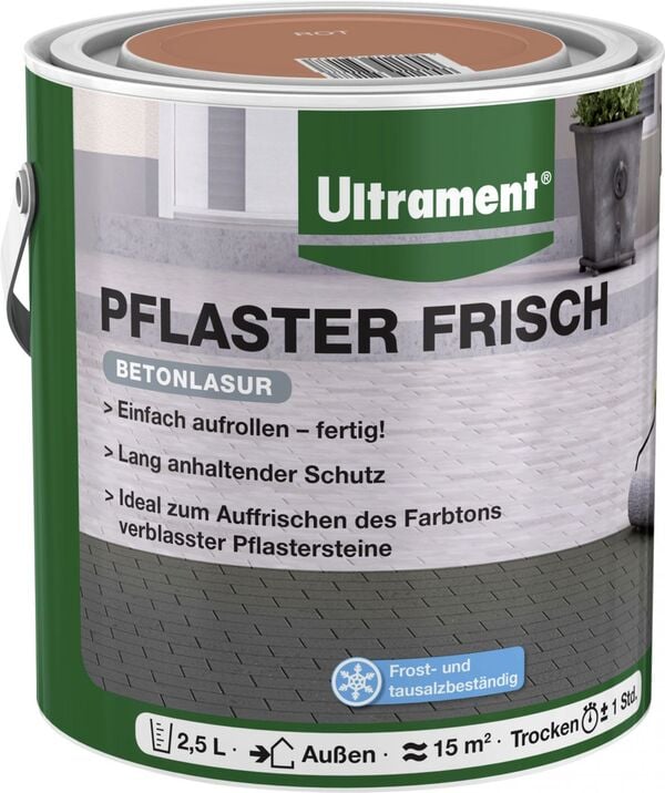 Bild 1 von Ultrament Pflaster Frisch rot, 2,5 l