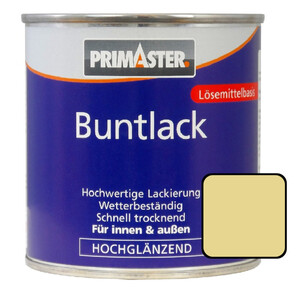 Primaster Buntlack 750 ml, hellelfenbein, hochglänzend