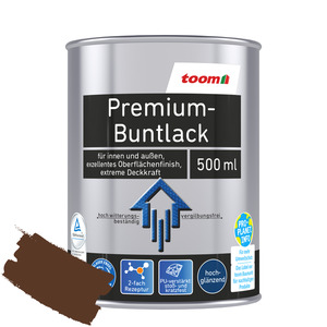 toomEigenmarken - 
            toom Premium-Buntlack hochglänzend nussbraun 500 ml