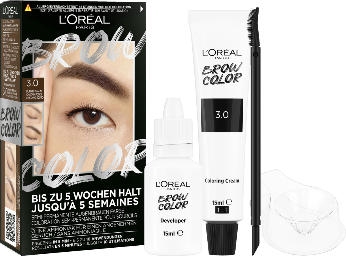 Bild 3 von L’Oréal Paris Brow Color Semi-Permanente Augenbrauenfarbe 3.0 Dunkelbraun