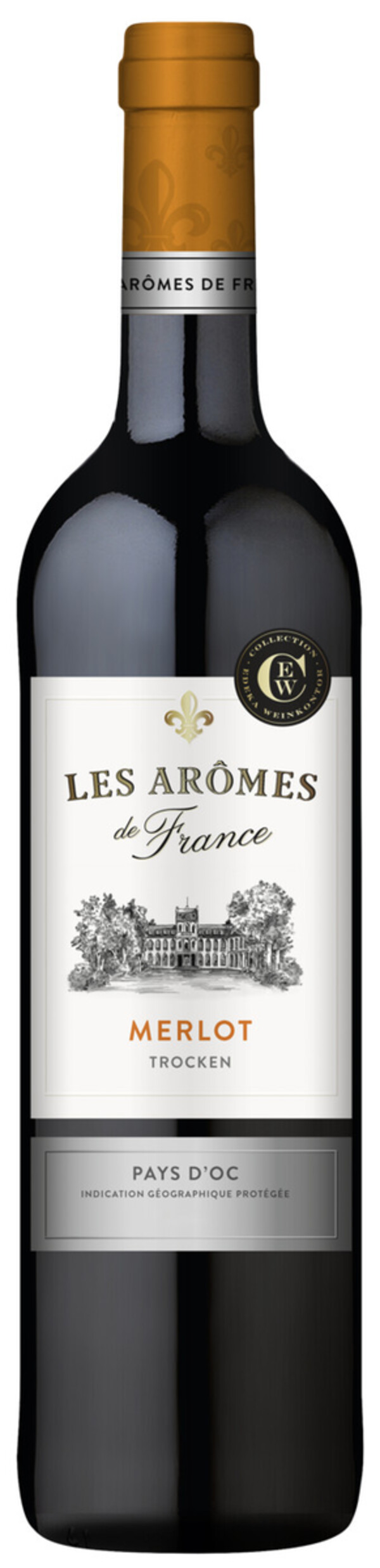 Bild 1 von Les Arômes de France Merlot Rotwein trocken 2018 0,75 ltr