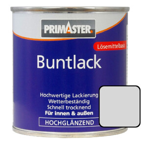 Primaster Buntlack 750 ml, lichtgrau, hochglänzend
