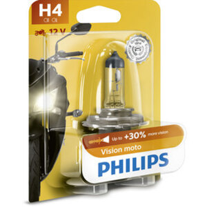 Philips Vision Moto H4 +30%        Halogen-Lampe 60/55W