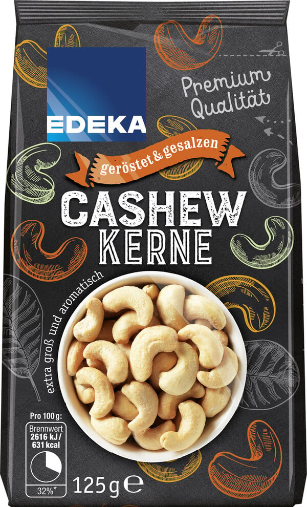 Bild 1 von EDEKA Cashew Kerne geröstet & gesalzen 125 g