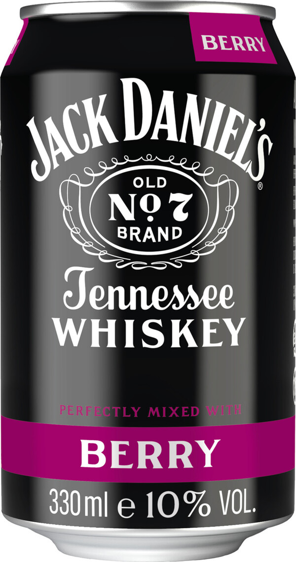 Bild 1 von Jack Daniels Whiskey & Berry 0,33L