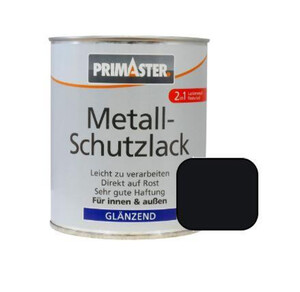 Primaster Metall-Schutzlack 750 ml, tiefschwarz, glänzend