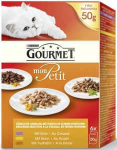 Purina Gourmet Mon Petit Multipack Geflügel 6x 50G