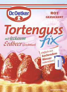 Dr.Oetker Tortenguss Fix mit leckerem Erdbeer-Geschmack 50 g