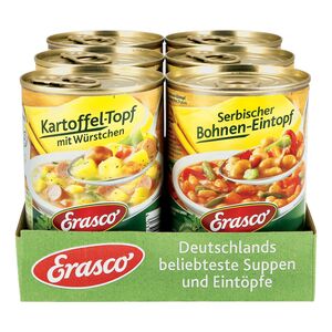 Erasco 1 Portion Eintopf 400 g, verschiedene Sorten, 6er Pack