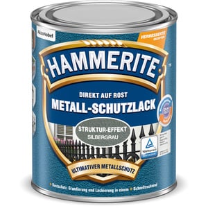 Hammerite Metallschutzlack 'Direkt auf Rost' silbergrau Struktur-Effekt 750 ml