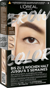 L’Oréal Paris Brow Color Semi-Permanente Augenbrauenfarbe 3.0 Dunkelbraun