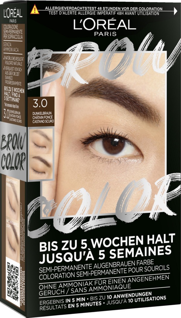 Bild 1 von L’Oréal Paris Brow Color Semi-Permanente Augenbrauenfarbe 3.0 Dunkelbraun