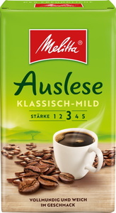 Melitta Kaffee Auslese klassich-mild gemahlen 500 g